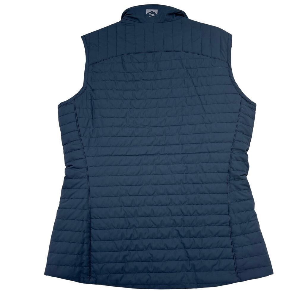 Storm Creek Vest Womens Size M Blue Quilted Full Zip Gerber Life Chest Logo - Picture 8 of 13